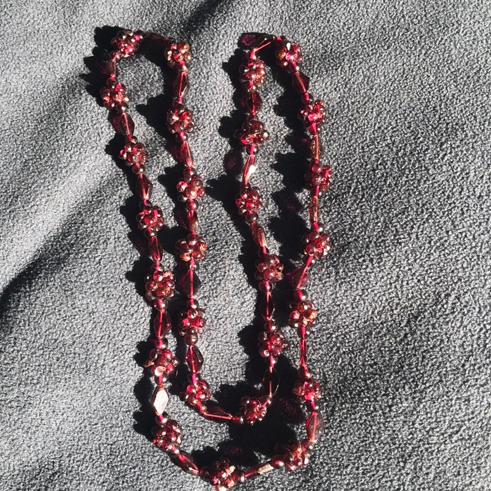 Estate find — Violet beaded necklace